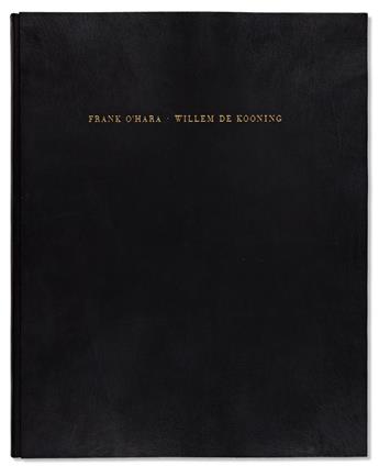 DE KOONING, WILLIAM. Poems by Frank OHara.